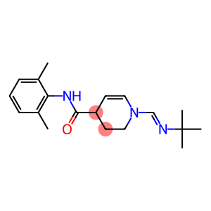 1-[[(1,1-Dimethylethyl)imino]methyl]-N-(2,6-dimethylphenyl)-1,2,3,4-tetrahydro-4-pyridinecarboxamide