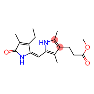 2,4-Dimethyl-5-[(2,5-dihydro-3-ethyl-4-methyl-5-oxo-1H-pyrrole-2-ylidene)methyl]-1H-pyrrole-3-propionic acid methyl ester