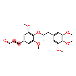 3-[3,5-Dimethoxy-4-[[(S)-3-(3,4,5-trimethoxyphenyl)propan-2-yl]oxy]phenyl]-2-propen-1-al