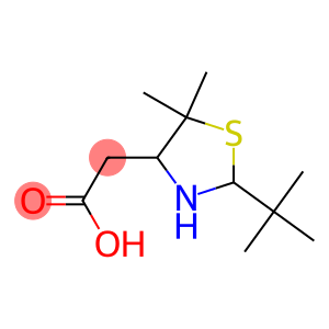 2-(5,5-Dimethyl-2-tert-butylthiazolidin-4-yl)acetic acid