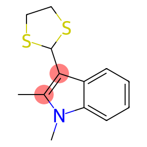 1,2-Dimethyl-3-(1,3-dithiolan-2-yl)-1H-indole