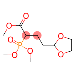 2-[Dimethoxyphosphinyl]-4-(1,3-dioxolan-2-yl)butyric acid methyl ester