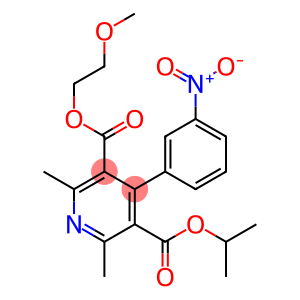 2,6-Dimethyl-4-(3-nitrophenyl)pyridine-3,5-dicarboxylic acid 3-(2-methoxyethyl)5-isopropyl ester