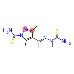 3,5-Dimethyl-4-[1-[2-[amino(thioxo)methyl]hydrazono]ethyl]-1H-pyrazole-1-carbothioamide