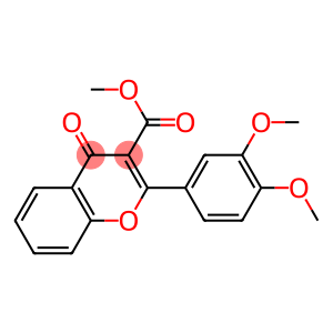 2-[3,4-Dimethoxyphenyl]-4-oxo-4H-1-benzopyran-3-carboxylic acid methyl ester