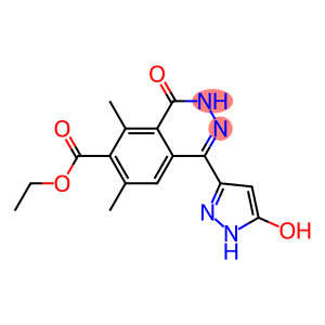 6,8-Dimethyl-4-(5-hydroxy-1H-pyrazol-3-yl)-1-oxo-1,2-dihydrophthalazine-7-carboxylic acid ethyl ester