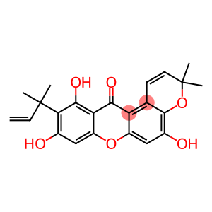 3,3-Dimethyl-5,9,11-trihydroxy-10-(2-methyl-3-buten-2-yl)pyrano[3,2-a]xanthen-12(3H)-one