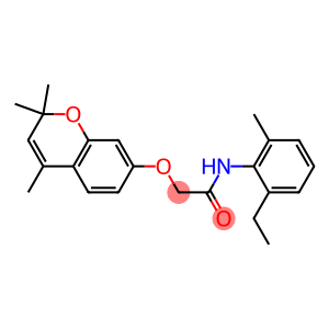 2-[[2,2-Dimethyl-4-methyl-2H-1-benzopyran-7-yl]oxy]-2'-methyl-6'-ethylacetanilide