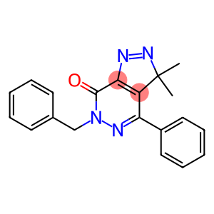 3,3-Dimethyl-6-benzyl-4-phenyl-3H-pyrazolo[3,4-d]pyridazin-7(6H)-one