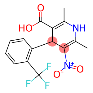 2,6-Dimethyl-3-nitro-4-[2-(trifluoromethyl)phenyl]-1,4-dihydropyridine-5-carboxylic acid