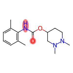 2,6-Dimethylphenylcarbamic acid 1,2-dimethyl-(1,2,3,4,5,6-hexahydropyridazin)-4-yl ester