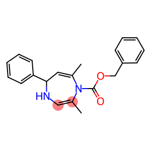 2,7-Dimethyl-5-phenyl-4,5-dihydro-1H-1,4-diazepine-1-carboxylic acid benzyl ester