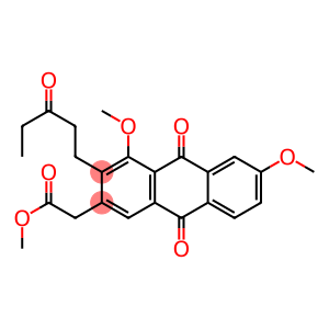 4,6-Dimethoxy-2-methoxycarbonylmethyl-3-(3-oxopentyl)-9,10-anthraquinone