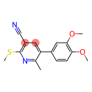 5-(3,4-Dimethoxyphenyl)-6-methyl-2-(methylthio)pyridine-3-carbonitrile