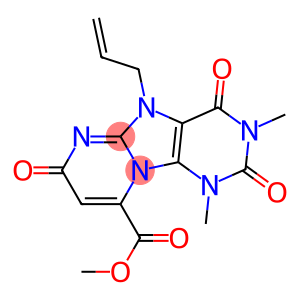 1,3-Dimethyl-2,4,7-trioxo-5-allyl-1,2,3,4,5,7-hexahydropyrimido[1,2-e]purine-9-carboxylic acid methyl ester