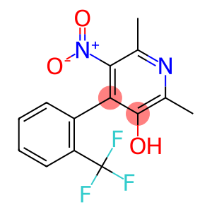 2,6-Dimethyl-5-nitro-4-[2-(trifluoromethyl)phenyl]-3-pyridinol
