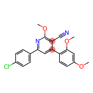 4-(2,4-Dimethoxyphenyl)-6-(4-chlorophenyl)-2-methoxypyridine-3-carbonitrile