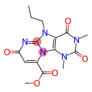 1,3-Dimethyl-2,4,7-trioxo-5-propyl-1,2,3,4,5,7-hexahydropyrimido[1,2-e]purine-9-carboxylic acid methyl ester