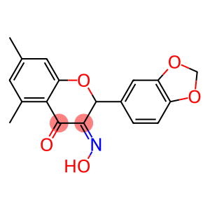 5,7-Dimethyl-3-hydroxyimino-3',4'-methylenebisoxyflavanone