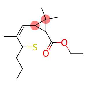 3,3-Dimethyl-2-(2-propylthiocarbonyl-1-propenyl)cyclopropanecarboxylic acid ethyl ester