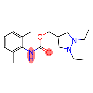 2,6-Dimethylphenylcarbamic acid 1,2-diethylpyrazolidin-4-ylmethyl ester