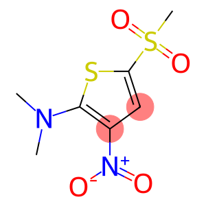 2-(Dimethylamino)-3-nitro-5-methylsulfonylthiophene