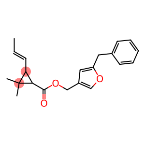 2,2-Dimethyl-3-(1-propenyl)cyclopropanecarboxylic acid (5-benzyl-3-furyl)methyl ester