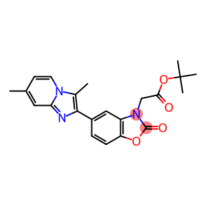 5-[3,7-Dimethyl-imidazo[1,2-a]pyridin-2-yl]-3-(tert-butyloxy)carbonylmethyl-benzoxazol-2(3H)-one