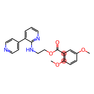 2,5-Dimethoxybenzoic acid 2-[(3,4'-bipyridin-6-yl)amino]ethyl ester