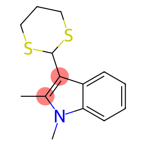 1,2-Dimethyl-3-(1,3-dithian-2-yl)-1H-indole