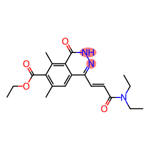 6,8-Dimethyl-4-[2-(diethylcarbamoyl)ethenyl]-1-oxo-1,2-dihydrophthalazine-7-carboxylic acid ethyl ester