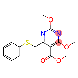 2,4-Dimethoxy-6-[(phenylthio)methyl]pyrimidine-5-carboxylic acid methyl ester