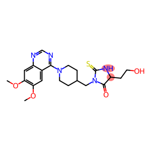 1-[[1-(6,7-Dimethoxyquinazolin-4-yl)piperidin-4-yl]methyl]-4-(2-hydroxyethyl)-2-thioxoimidazolidin-5-one