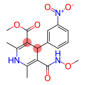 2,6-Dimethyl-4-(3-nitrophenyl)-5-[(methoxyamino)carbonyl]-1,4-dihydropyridine-3-carboxylic acid methyl ester