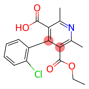 2,6-Dimethyl-4-(2-chlorophenyl)pyridine-3,5-dicarboxylic acid 3-ethyl ester