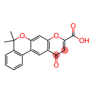 5,5-Dimethyl-11-oxo-5H,11H-[2]benzopyrano[4,3-g][1]benzopyran-9-carboxylic acid