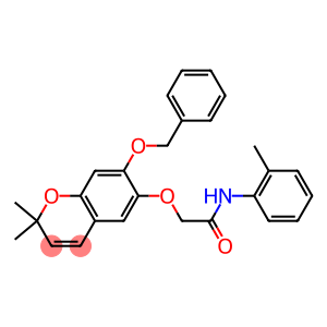 2,2-Dimethyl-7-(benzyloxy)-6-[[(2-methylphenylamino)carbonyl]methoxy]-2H-1-benzopyran