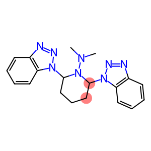 1-(Dimethylamino)-2,6-bis(1H-benzotriazol-1-yl)piperidine