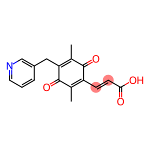 3-[2,5-Dimethyl-3,6-dioxo-4-(3-pyridinylmethyl)-1,4-cyclohexadienyl]acrylic acid