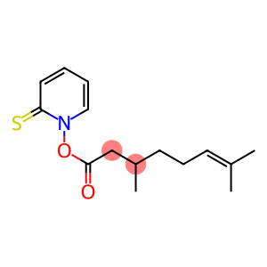 3,7-Dimethyl-6-octenoic acid (1,2-dihydro-2-thioxopyridin)-1-yl ester