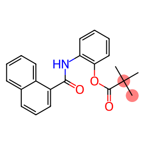 2,2-Dimethylpropanoic acid 2-(1-naphthoylamino)phenyl ester