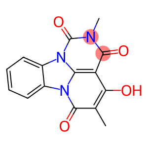 2,5-Dimethyl-4-hydroxy-1H,6H-2,6a,10b-triazafluoranthene-1,3,6(2H)-trione