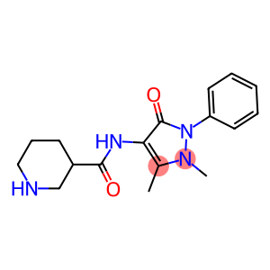 2,3-Dimethyl-1-phenyl-4-(3-piperidinylcarbonylamino)-1H-pyrazol-5(2H)-one