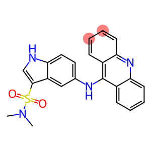 9-[(3-Dimethylaminosulfonyl-1H-indol-5-yl)amino]acridine