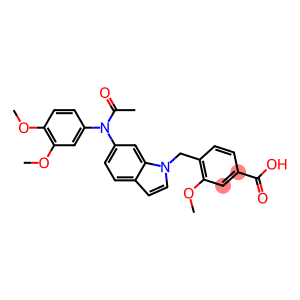 4-[6-(3,4-Dimethoxyphenylacetylamino)-1H-indol-1-ylmethyl]-3-methoxybenzoic acid