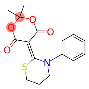 2,2-Dimethyl-5-[(tetrahydro-3-phenyl-2H-1,3-thiazin)-2-ylidene]-1,3-dioxane-4,6-dione