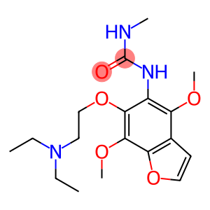 1-[4,7-Dimethoxy-6-[2-(diethylamino)ethoxy]benzofuran-5-yl]-3-methylurea