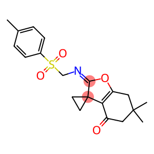 6,6-Dimethyl-2-(tosylmethylimino)-6,7-dihydrospiro[benzofuran-3(2H),1'-cyclopropan]-4(5H)-one