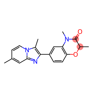 6-(3,7-Dimethyl-imidazo[1,2-a]pyridin-2-yl)-2,4-dimethyl-2H-1,4-benzoxazin-3(4H)-one