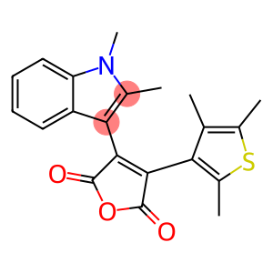 1,2-Dimethyl-3-[[4-(2,4,5-trimethyl-3-thienyl)-2,5-dihydro-2,5-dioxofuran]-3-yl]-1H-indole